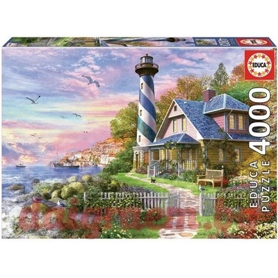 Educa Пъзел educa 17677 - 4000 части - Фар на скалистия бряг (edu17677)
