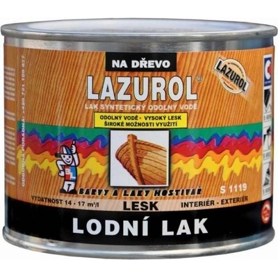 Lazurol S1119 odolný lak na dřevo 0,375 l bezbarvý