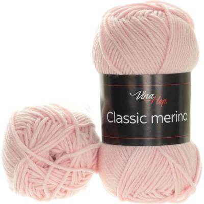 Vlna Hep Classic merino 61061 pudrově růžová