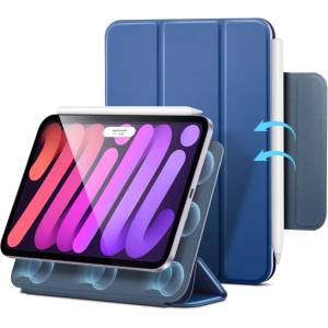 ESR REBOUND магнитен калъф за iPad mini 8 2026, тъмносин