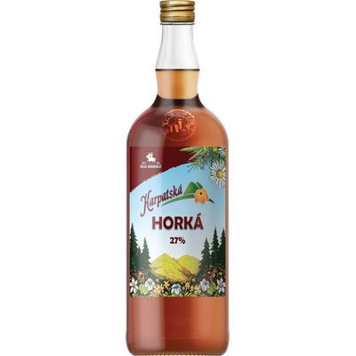 Karpatská horká 27% 1 l (čistá fľaša)
