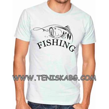 Image 1 of Fruit of the Loom Тениска със щампа - Риба