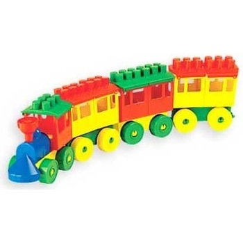 Polesie Vláčik Staviteľ 3 vagóny