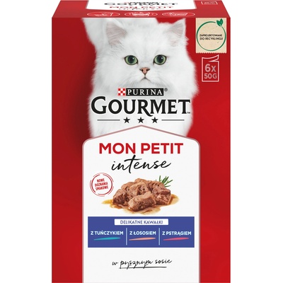 Gourmet mon Petit Котешка храна - Рибна смес 6x50g