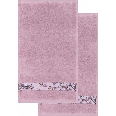 Livarno home ručník pro hosty 50 x 100 cm 2 kusy světle růžová – Sleviste.cz