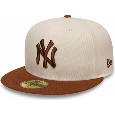 New Era MLB League Essential 59FIFTY NY Yankees Cream / Deep Auburn