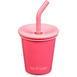 Klean Kanteen Детска чаша Klean kanteen Kid's Kanteenkid Steel Cup with Straw Mug - Rose Violet - размер 296 ml (532-3780-0211)
