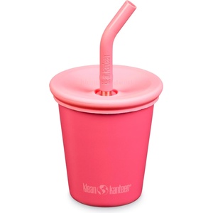 Klean Kanteen Детска чаша Klean kanteen Kid's Kanteenkid Steel Cup with Straw Mug - Rose Violet - размер 296 ml (532-3780-0211)