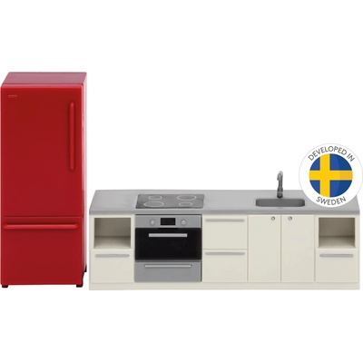 Lundby Kuchynský set do domčeka pre bábiky basic s chladničkou