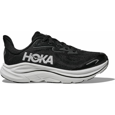 Hoka Clifton 10 Big Kids black white
