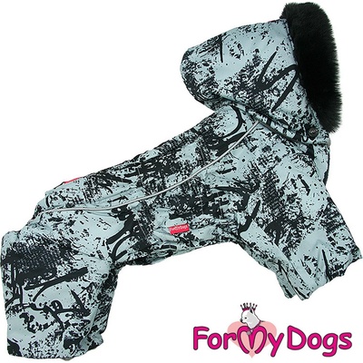 FOR MY DOGS Overal GREY BLACK