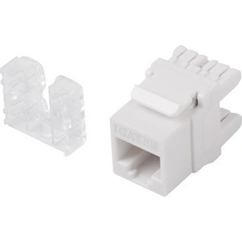 Lanberg Keystone конектор Lanberg RJ45 UTP CAT. 5e 180°, White - KSU5-1000 (KSU5-1000)