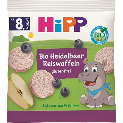 HiPP BIO ryžové oblátky čučoriedka 30 g