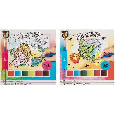 Moxy Блок за оцветяване с вода, с включена четка, асорти, 48 (5525100156)