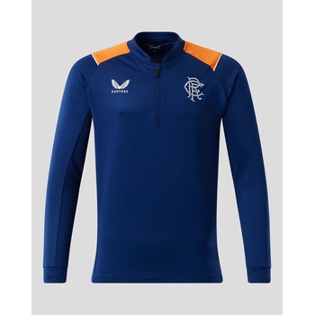 Castore Men's 1/4 Zip Fleece - Navy/Orange