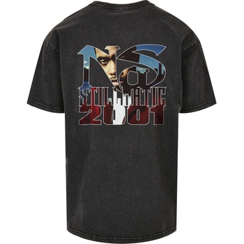 Mister Tee Мъжка тениска в черен цвят Mister Tee Nas Stillmatic Acid Washed OversizeUB-MT2724-00007 - Черен, размер XS