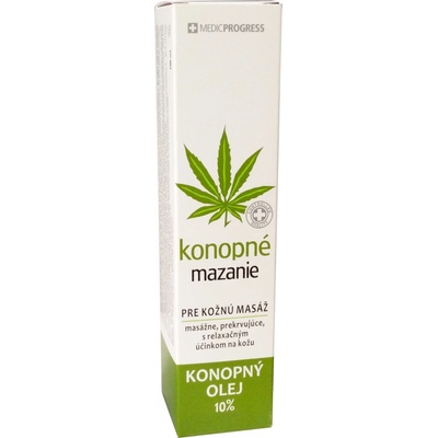 MedicProgress konopné mazanie 10% konopného oleja 100 ml