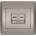 ELMARK Rhyme rj11+rj45 КОНТАКТ СИВ МЕТАЛИК (11734)