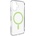 PURO Lite Mag TPU+PC калъф, съвместим с MagSafe за iPhone 17 - прозрачен със зелен пръстен (PUIPC1763LITEMGRN)