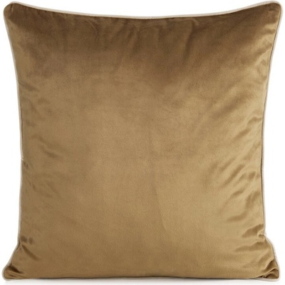 Takoy Povlak na polštář GAJA 2 ze sametu s jemným leskem a ozdobným lemem-HF-463857 | 60 x 60 cm