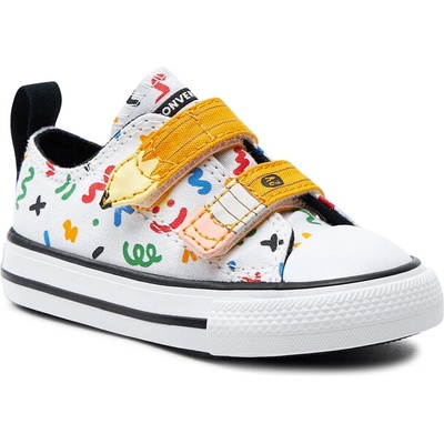 Converse Кецове Converse Chuck Taylor All Star Easy-On Doodles A07219C White/Yellow/Black (Chuck Taylor All Star Easy-On Doodles A07219C)