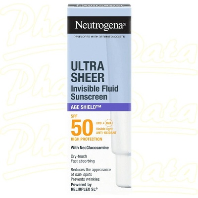NEUTROGENA Ultra Sheer Neviditelný fluid Age Shield SPF 50 50 ml – Hledejceny.cz