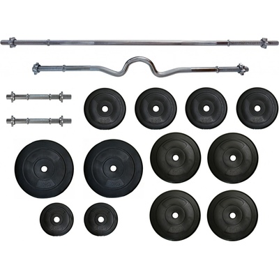 FitnessLine Činkový set PREMIUM kotouče s cementovou náplní 75 kg