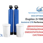 Polaqua Group EKO-OPTIMA Duplex 2×100 Performa Двуколонна система за омекотяване на вода (EKD100A278)