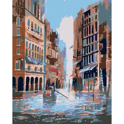 zuty Malování podle čísel Plavba mezi budovami 80 x 100 cm vypnuté plátno na rám 8596530018155