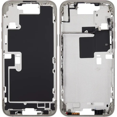 For_Apple Rám stredný s tlačidlami napájania a hlasitosti iPhone 16 Pro Max (US Version) (Aftermarket Plus) – prírodný titan IPH2774