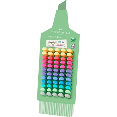 Faber Castell Textliner 1546 60 ks Pastel ve stojánku