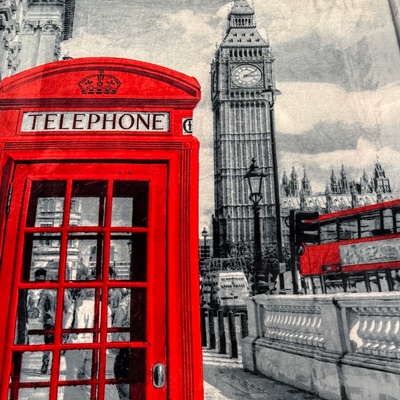 Babysoft vzorovaný 200cm Panel - London
