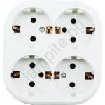 Aigostar - Домашен разклонител 4 гнезда SCHUKO 250 V / 16 A (AI2728)