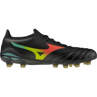 Mizuno MORELIA NEO V v PRO FG Čierna Žltá Oranžová Svetlo zelená