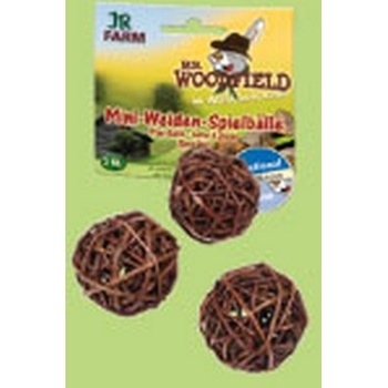 JR FARM - Специалитет, лакомство - Мини ябълково топче увито с върба за гризачи - 3 бр. 40гр