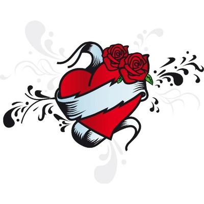W+G Samolepiace dekorácie Heart 74303 | 45 x 30 cm