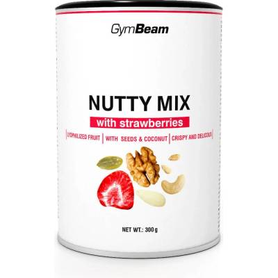 GymBeam Nutty Mix with Strawberries 300 g
