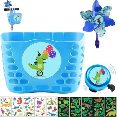 Dětský košík LUKIUP na kolo s dinosaurem – Zboží Dáma