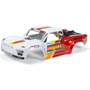 Arrma каросерия бяла/червена: Mojave 4S