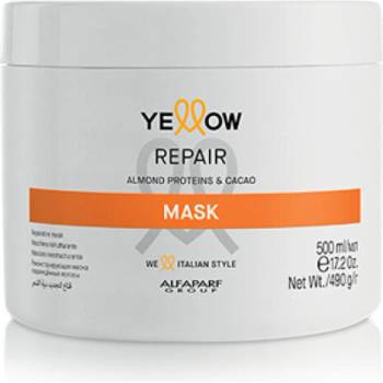 Yellow Възстановяваща маска за увредена и изтощена коса Yellow Repair Mask 500ml