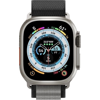 Next One Текстилна каишка за Apple Watch 42мм, 44мм, 45мм, 46мм, Ultra, Ultra 2 49мм - Next One Adventure Loop (сив) (AW-4549-ADV-GRAY)