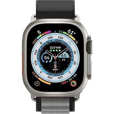 Next One Текстилна каишка за Apple Watch 42мм, 44мм, 45мм, 46мм, Ultra, Ultra 2 49мм - Next One Adventure Loop (сив) (AW-4549-ADV-GRAY)