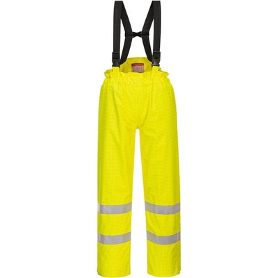 Portwest nohavice Bizflame Rain Hi Vis Antistatic FR S781 s laclem zateplené reflexní žltá