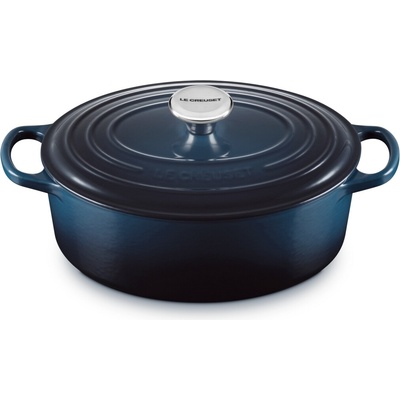 Le Creuset 21178271294475 Brytva Signature oválna 27 cm, tmavomodrá
