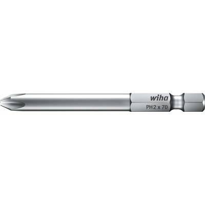 Wiha 01805 Bit 1/4 Phillips PH2 x 70mm, prodloužený, Typ 7041 Z, tvar E 6,3