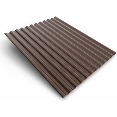 Bravo Plech vlnitý S18 76/18 0,4 x 883 x 1100 mm hnědý