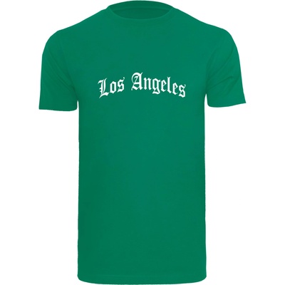 Mister Tee Тениска Los Angeles Wording Tee forest green LUB-MT1578-02532 - Черен, размер L