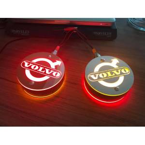  Комплект от 2бр Светодиодни led Лед Габарити Обеци 24v оранжево-червено vol