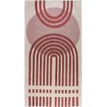 Vitaus Червен/бял килим, подходящ за миене 50x80 cm - Vitaus (KRN-9568-50x80)