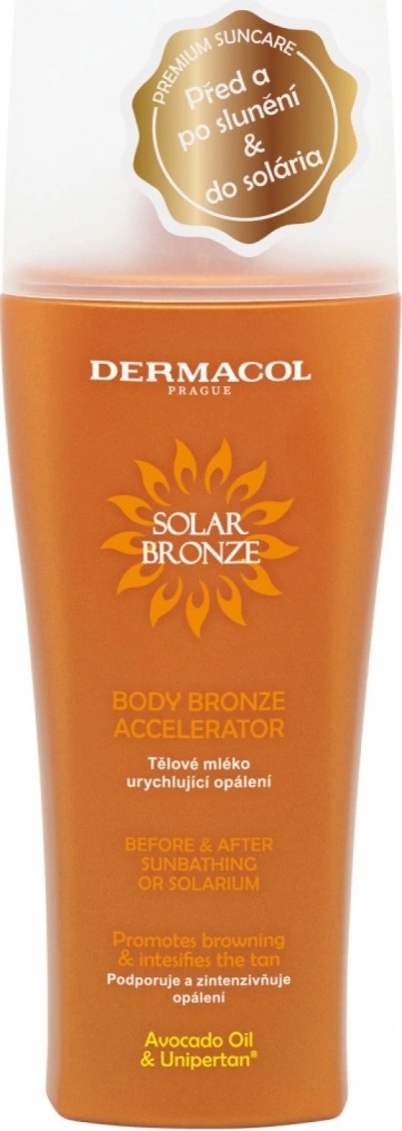 Tohle je absolutní vítěz srovnávacího testu - produkt Dermacol Solar Bronze tělové mléko urychlující opalování 200 ml